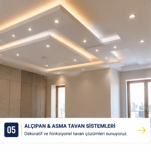 Alçıpan ve asma tavan sistemleri
