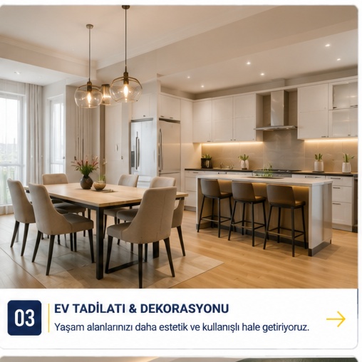 Modern ev tadilatı ve dekorasyonu