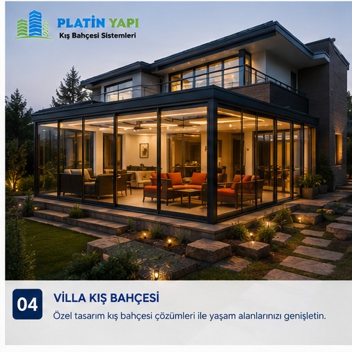 Villa kış bahçesi sistemi